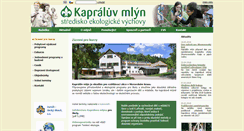 Desktop Screenshot of kapraluvmlyn.cz