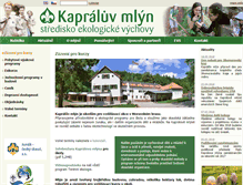 Tablet Screenshot of kapraluvmlyn.cz